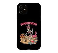 summerween skeleton beach vibes funny Case for iPhone 11