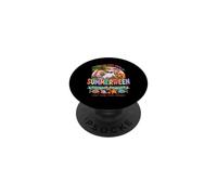 Summerween Spooky Ghost Beach Vacation Vibes PopSockets Adhesive PopGrip