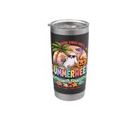 Summerween Spooky Ghost Beach Vacation Vibes Stainless Steel Insulated Tumbler