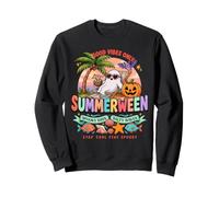 Summerween Spooky Ghost Beach Vacation Vibes Sweatshirt