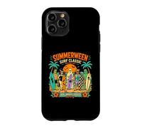 Summerween Surf Classic Retro Halloween Beach Monsters Case for iPhone 11 Pro