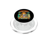 Summerween Surf Classic Retro Halloween Beach Monsters PopSockets PopGrip for MagSafe