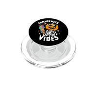 Summerween Vibes Skeleton Ice Cream Summer Vacation Funny PopSockets PopGrip for MagSafe
