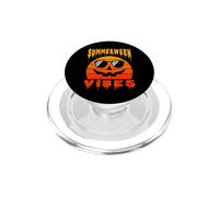 Summerween Vibes Spooky Summer Pumpkin Sunset Halloween PopSockets PopGrip for MagSafe
