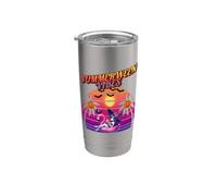 Summerween Vibes Witch Flamingo Float, Witch Summerween Vibe Stainless Steel Insulated Tumbler