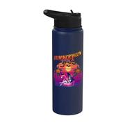 Summerween Vibes Witch Flamingo Float, Witch Summerween Vibe Stainless Steel Insulated Water Bottle