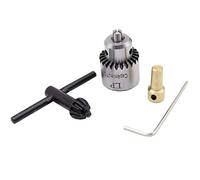 Summerwindy Hot Electric Drill Grinding Drill Chuck Key Keyless Drill Chucks 0.3-4mm Capacity Range W/ 3.17mm Shaft Connecting Rod