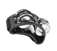 summina 1pcs Foot Tambourine Percussion Musical Instrument with 2 Sets Metal Jingle Bell