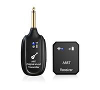 summina 24bit/48kHz Wireless In Ear Monitor System Transmitter Receiver Set Plug and Play Low Latency for Studio Band Reheasal Live Performance Choirs, Rechargeable Battery, 30m Range