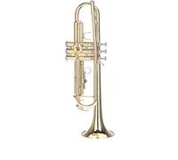 summina Bb Trumpet, Brass Instrument with Silver-Plated Mouthpiece, Gloves & Padded Case - Compact Design for Students & Professional Musicians