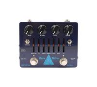 summina Distortion Pedal Dual Circuit Alpha Omega Bass Effects Pedal Bass Guitar Distortion Pedal DI Box 6-Band EQ Headphone Output Amp Simulator with Cabinet Emulation for Bass Players