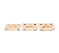 summina Guitar Neck Shims 3pcs Wooden Maple Wood Set 0.25 0.5 1 Degree Taper for Neck Angle Adjustment with Solid Maple Construction