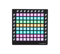 summina MIDI Drum Pad Controller MIDI Strike Pad 64 RGB Backlit Velocity Sensitive Pads 24 Function Buttons USB MIDI IN OUT with Built-in 128MB Sound Module for Live Performance Music