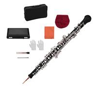 Summina Oboe Instrument Professional C Key Semi-automatic Style Nickel-plated Keys Woodwind Instrument with Case, Gloves, Reed, Screwdriver, 2 x Cleaning Cloths