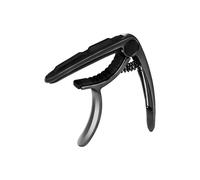 summina Premium Zinc Alloy Guitar Transposing Clamp with Built-in Pick Holder, Anti-Slip Silicone Pads, Universal Fit for Acoustic Ukuleles, Bass, Quick One-Handed Operation (Black)