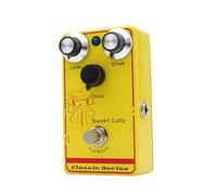 summina SWEET LADY Overdrive Effector for Electric Guitar, Touch-Sensitive Low Gain, True Bypass, Aluminum Alloy Yellow, DC 9V Guitar Effects Pedal with Premium Components, Seamless