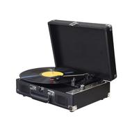 summina Vintage Vinyl Record Player BT Phonograph USB Recording 33/45/78RPM Support for 7/10/12inch Vinyl Records Turntable Record Player with Speakers 3.5 Audio Input RCA Line Out