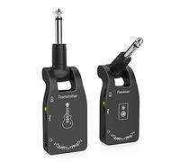 summina Wireless Guitar System 2.4G Receiver Audio Transmitter Rechargeable 6 Channel Electric Bass Guitar System