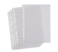 SUMMIT A4 Bulk Punched Pockets, 300 Clear Plastic Sleeves, Reinforced Multi-Punched Spine, Professional Bulk Buy, 40 Microns for Durable Filing