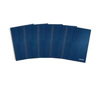 Summit A4 Hardback Wirebound Notebook Ruled, 160 Page, Pack of 5