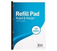 Summit Lined Paper A4 Refill Pad, 160 Page, Single Notepad, White