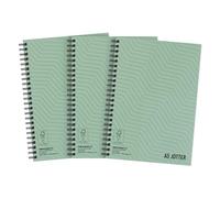 Summit A5 Metallic Wirebound Notebook - 3 Pack, Ruled Pages for School, Work & Journaling, Lay-Flat Durable Binding
