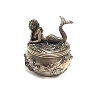 Summit Antique Bronze Mermaid Calypso Embellished Trinket and Jewelry Box