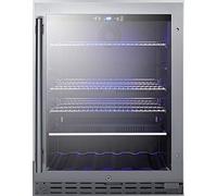 Summit Appliance Beverage Cooler, Grey/Clear
