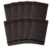 Summit Card Cover Headbound Elastic Band Notebook - Black (Pack of 10)