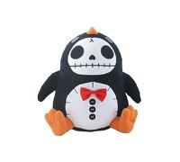 SUMMIT COLLECTION Furrybones Black Penguin Pen Pen Wearing Red Bow Tie Plush Doll