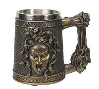 SUMMIT COLLECTION Gorgon's Curse Severed Medusa Head Mug 16 fl oz Beer Tankard Greek Mythology