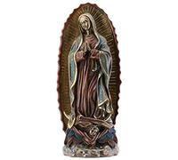 SUMMIT COLLECTION Our Lady of Guadalupe Virgin Mary Resin Statue, Bronze Color
