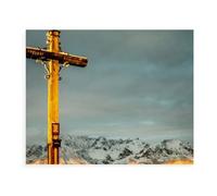 Summit Crosses - Moments of Peace Away from the World，Jigsaw Puzzle Adults Kids Children's Educational Toy Personalized Gift（38x26cm）-BB84