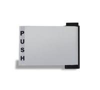 Summit DOORWARE Push Paddle Handle for Adams Rite Storefront Doors | High Grade Replacement Part for Adams Rite 4590 | Aluminum Finish - Left Handed