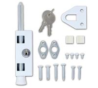 Summit DOORWARE Sliding Patio Door Lock for Enhanced Home Security | Sliding Door Locks with 2 Keys | Lock for Sliding Glass Door | Door Security | Keep Your Family Safe and Secure