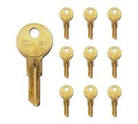 SUMMIT DOORWARE Y11 Key Blanks in Premium Brass | Uncut Blank Keys for Home and Professional Use | Pack of 10 Blank Keys