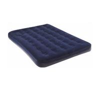 Summit Double Flocked Airbed Mattress - 191 X 137 X 22Cm - Inflatable Camping & Guest Air Bed With Soft Flocked Surface
