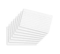 Summit Flash Cards, 200 Pack White, Lined Revision Cards, 125x75mm