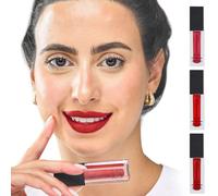 Summit G Satin Glossy Liquid Matte Lipstick, Long Lasting Lip Stain, Vitamin E Enriched, Easy Apply Lip Tint Red, Highly Pigmented Transfer Proof, Satin Finish, Water Resistant Formula (Shade-CRIMSON)