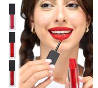 Summit G Satin Glossy Liquid Matte Lipstick, Long Lasting Lip Stain, Vitamin E Enriched, Easy Apply Lip Tint Red, Highly Pigmented Transfer Proof, Satin Finish, Water Resistant Formula (Shade-REGAL)