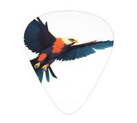 Summit Hawk Silhouette Printed pick set - 12 pieces, thin, medium and thick guitar picks, suitable for guitar, bass, electric guitar and ukulele