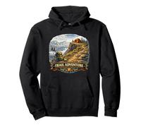 Summit Path Trekking Journey Mountain Explorer Pullover Hoodie