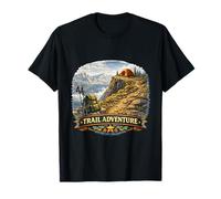 Summit Path Trekking Journey Mountain Explorer T-Shirt
