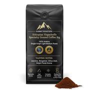 Summit Roasters Ground Coffee 1kg - Ethiopian Yirgacheffe Speciality Coffee - Single Origin Medium Light Roast - Freshly Roasted Arabica with Jasmine & Bergamot Notes - Filter & Pour Over