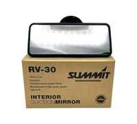 Summit RV-30 Large Flat Glass Mirror with Suction Pad, Black