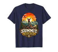 Summit Seeker Hiking Backpacker Mountain Adventure Graphic T-Shirt
