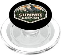 Summit Seeker Mountain Climbing Hiking Hike Trekking Hiker PopSockets PopGrip for MagSafe