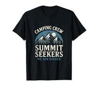 Summit Seekers Mountain Adventure Crew Design T-Shirt