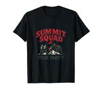 Summit Squad Hiking Mountain Peak Party Outdoor Graphic T-Shirt