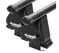Summit SUP-050 Premium Multi Fit Roof Bars, Black Steel, Set of 2